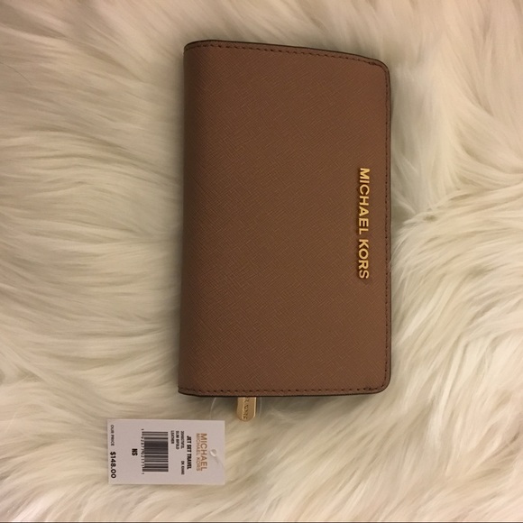 Michael Kors Ciara large TZ satchel khaki wallet - Picture 6 of 8